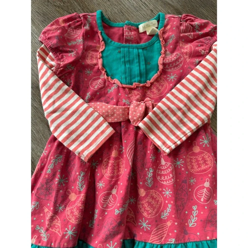 Matilda Jane Davina Dress 18-24 Months Long Sleeve Holiday Christmas Striped